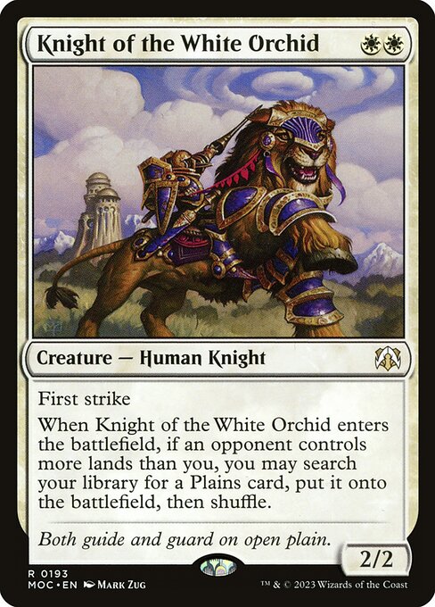 Knight of the White Orchid (193) [March of the Machine Commander]