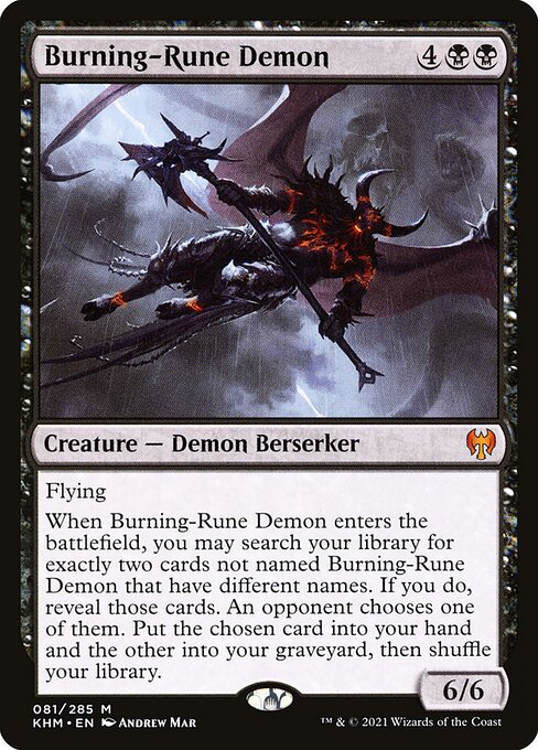 Burning-Rune Demon (81) [Kaldheim]