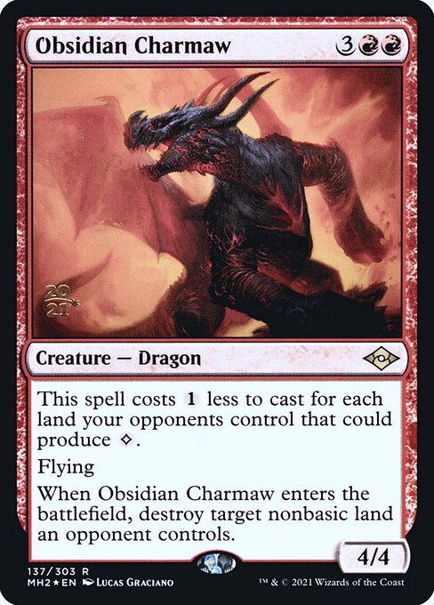 Obsidian Charmaw (137s) [Modern Horizons 2 Promos]