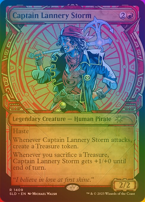 Captain Lannery Storm (1409★) [Secret Lair Drop] [Showcase]