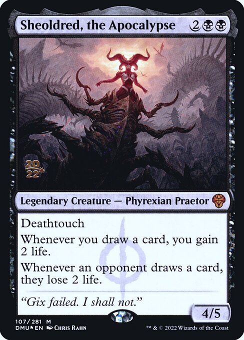 Sheoldred, the Apocalypse (107s) [Dominaria United Promos]