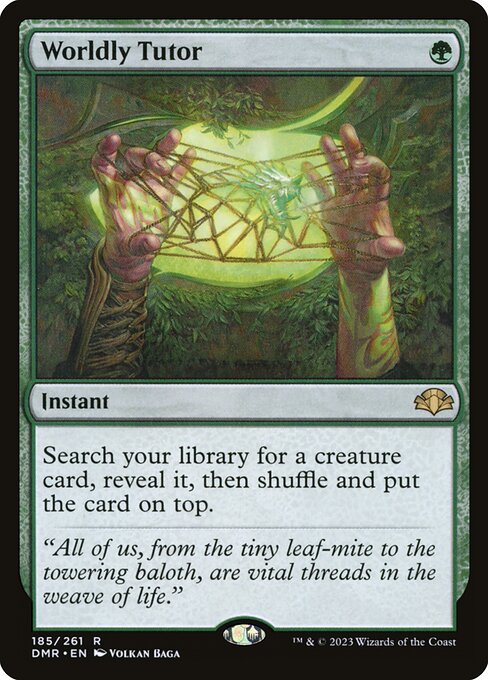 Worldly Tutor (185) [Dominaria Remastered]