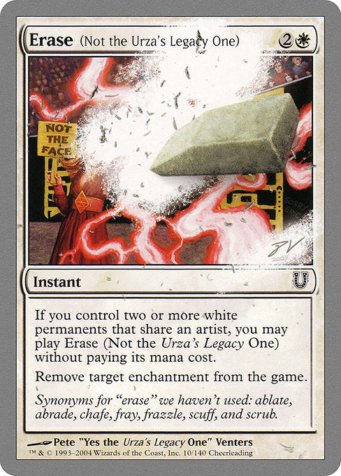 Erase (Not the Urza's Legacy One) (10) [Unhinged]