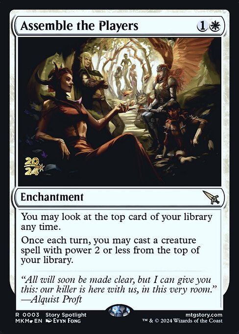 Assemble the Players (3s) [Murders at Karlov Manor Promos]