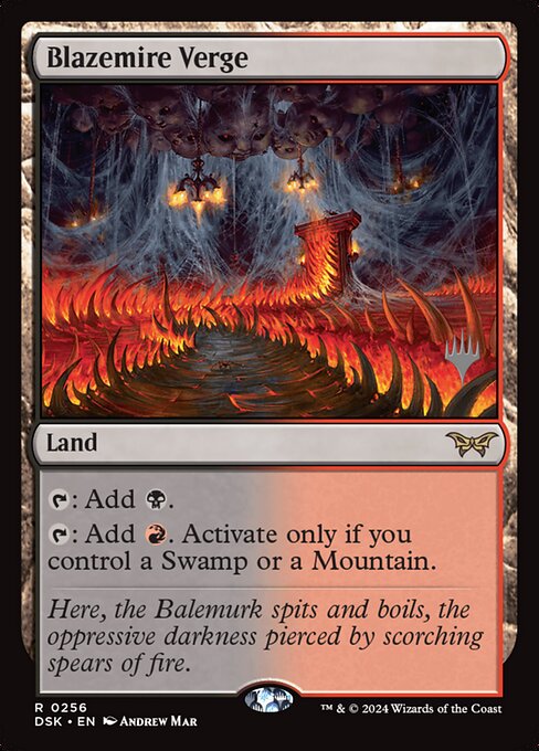 Blazemire Verge (256p) [Duskmourn: House of Horror Promos]
