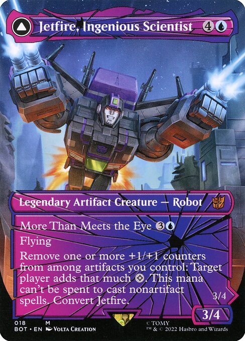 Jetfire, Ingenious Scientist // Jetfire, Air Guardian (18) [Transformers] [Borderless]