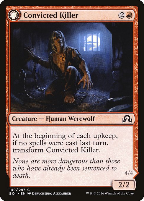 Convicted Killer // Branded Howler (149) [Shadows over Innistrad]