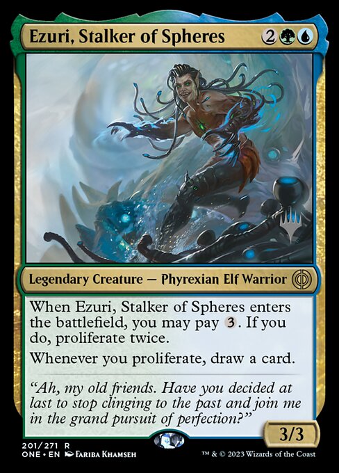 Ezuri, Stalker of Spheres (201p) [Phyrexia: All Will Be One Promos]