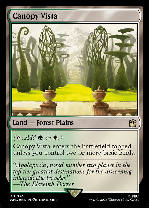 Canopy Vista (849) [Doctor Who]