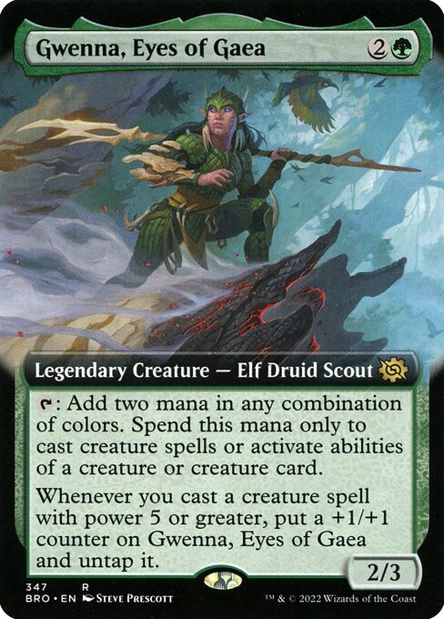 Gwenna, Eyes of Gaea (347) [The Brothers' War] [Extended Art]