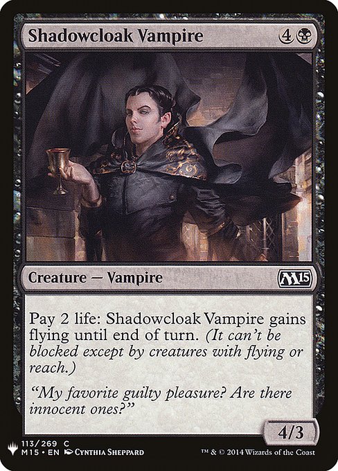 Shadowcloak Vampire (M15-113) [The List]