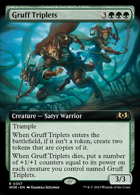 Gruff Triplets (357) [Wilds of Eldraine] [Extended Art]