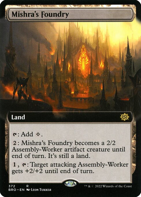 Mishra's Foundry (372) [The Brothers' War] [Extended Art]