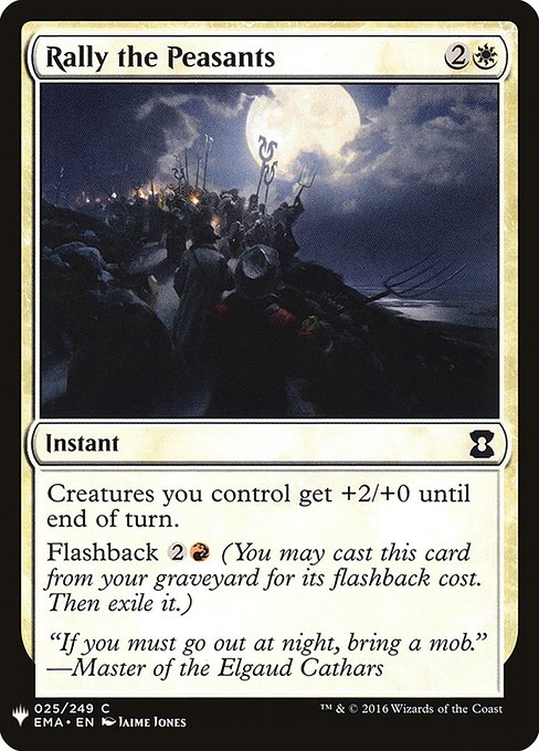 Rally the Peasants (EMA-25) [The List]