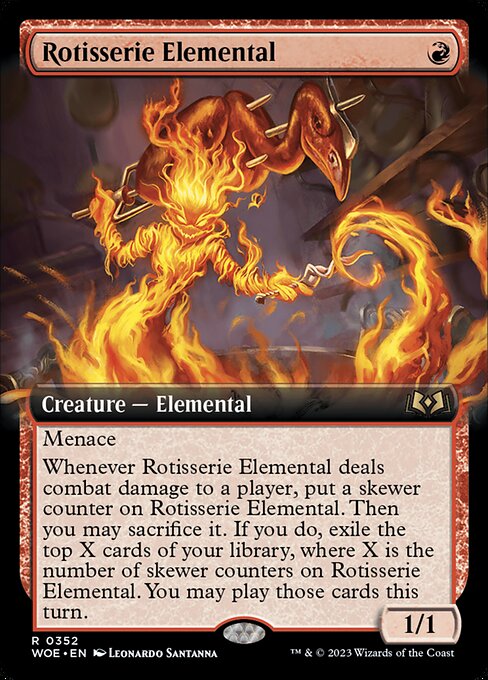 Rotisserie Elemental (352) [Wilds of Eldraine] [Extended Art]