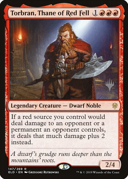 Torbran, Thane of Red Fell (147p) [Throne of Eldraine Promos]