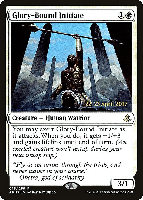 Glory-Bound Initiate (16s) [Amonkhet Promos]
