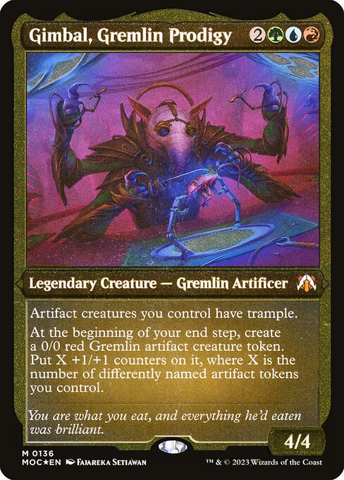 Gimbal, Gremlin Prodigy (136) [March of the Machine Commander] [Etched]