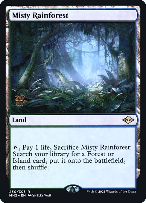 Misty Rainforest (250s) [Modern Horizons 2 Promos]