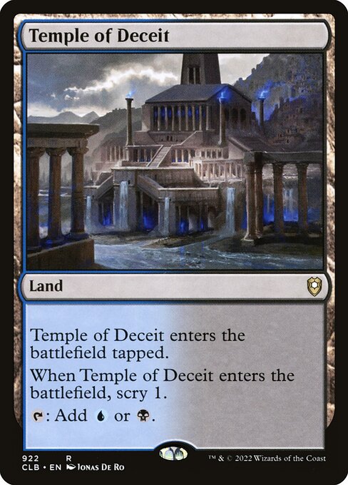 Temple of Deceit (922) [Commander Legends: Battle for Baldur's Gate]