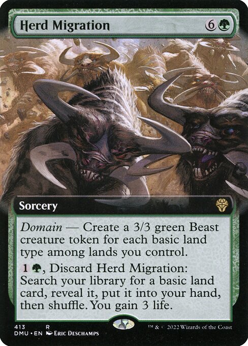 Herd Migration (413) [Dominaria United] [Extended Art]