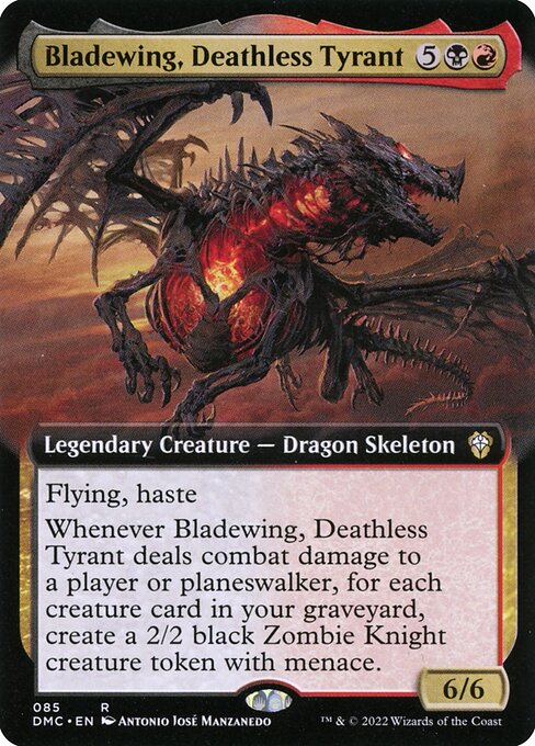 Bladewing, Deathless Tyrant (85) [Dominaria United Commander] [Extended Art]