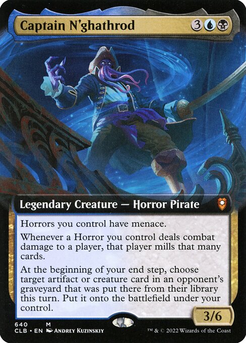 Captain N'ghathrod (640) [Commander Legends: Battle for Baldur's Gate] [Extended Art]