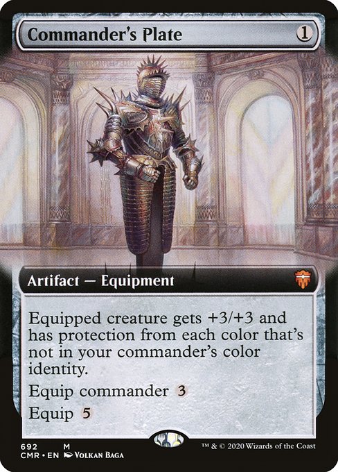 Commander's Plate (692) [Commander Legends] [Extended Art]