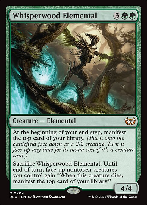 Whisperwood Elemental (204) [Duskmourn: House of Horror Commander]