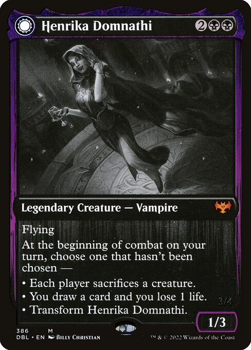 Henrika Domnathi // Henrika, Infernal Seer (386) [Innistrad: Double Feature]