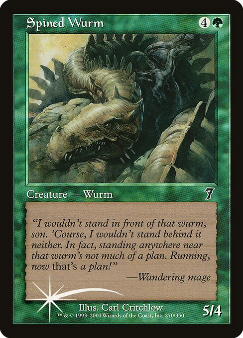 Spined Wurm (270★) [Seventh Edition]