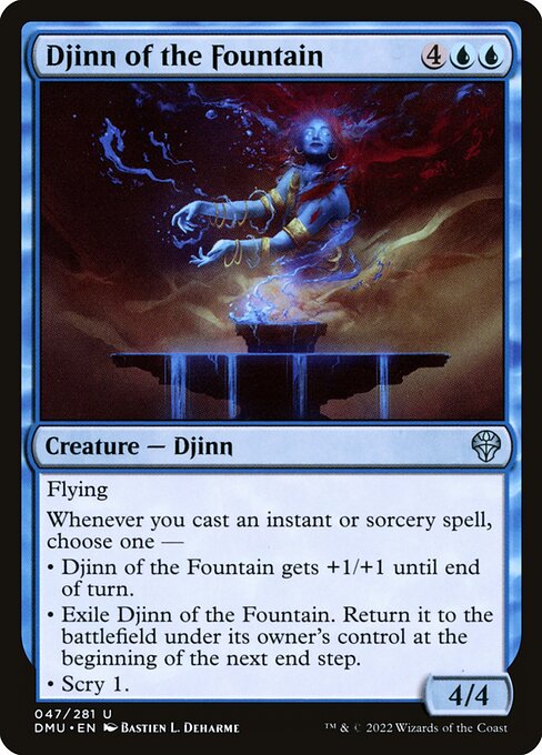 Djinn of the Fountain (47) [Dominaria United]
