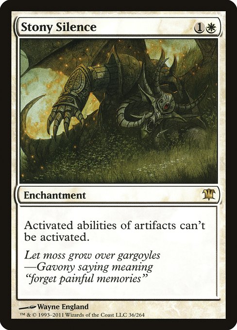 Stony Silence (36) [Innistrad]