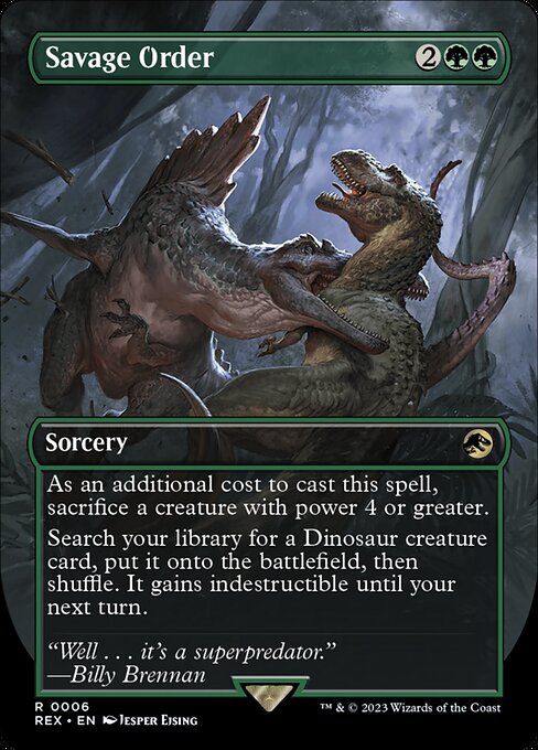 Savage Order (6) [Jurassic World Collection] [Borderless]