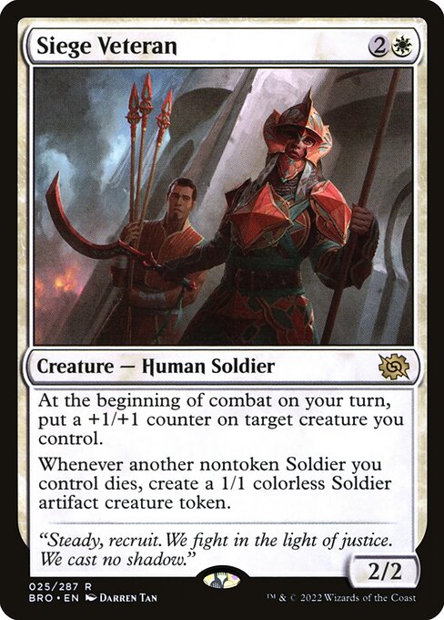 Siege Veteran (25) [The Brothers' War]
