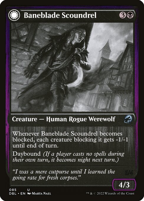 Baneblade Scoundrel // Baneclaw Marauder (85) [Innistrad: Double Feature]