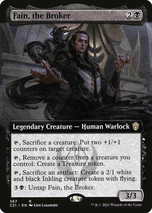 Fain, the Broker (367) [Commander 2021] [Extended Art]