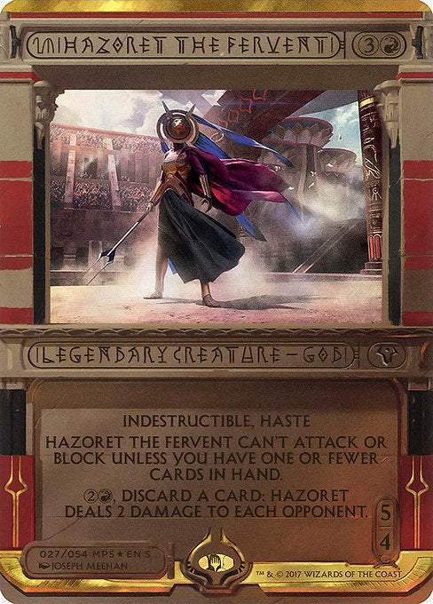 Hazoret the Fervent (27) [Amonkhet Invocations] [Borderless]