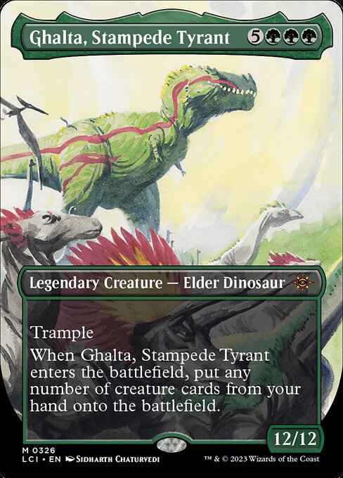 Ghalta, Stampede Tyrant (326) [The Lost Caverns of Ixalan] [Borderless]