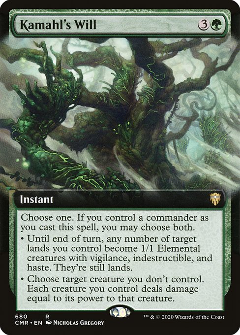 Kamahl's Will (680) [Commander Legends] [Extended Art]