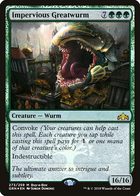 Impervious Greatwurm (273) [Guilds of Ravnica]