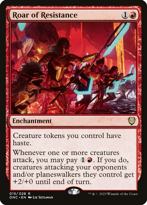 Roar of Resistance (15) [Phyrexia: All Will Be One Commander]