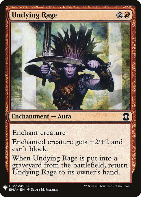 Undying Rage (EMA-152) [The List]