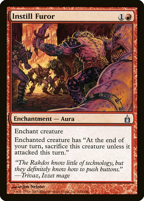 Instill Furor (134) [Ravnica: City of Guilds]