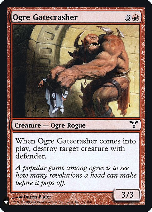Ogre Gatecrasher (DIS-67) [The List]