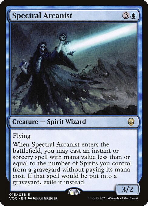 Spectral Arcanist (15) [Crimson Vow Commander]