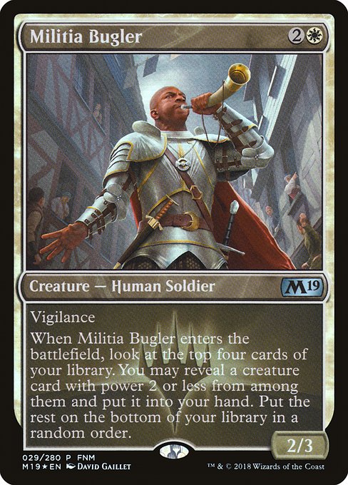 Militia Bugler (29) [Core Set 2019 Promos]