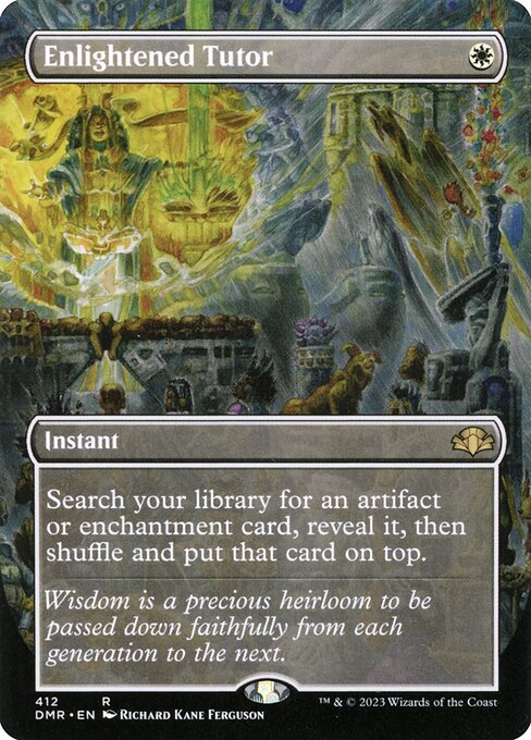 Enlightened Tutor (412) [Dominaria Remastered] [Borderless]