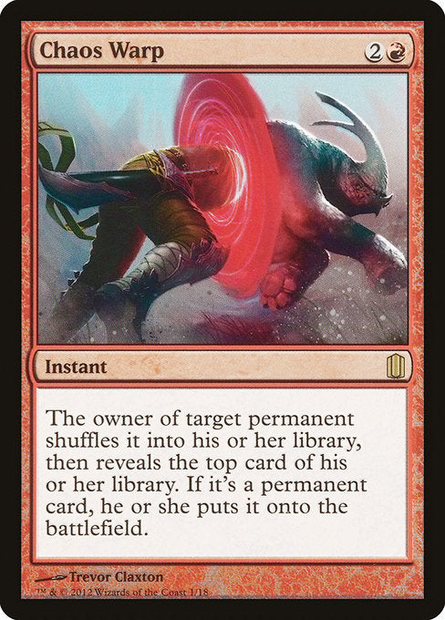 Chaos Warp (1) [Commander's Arsenal]