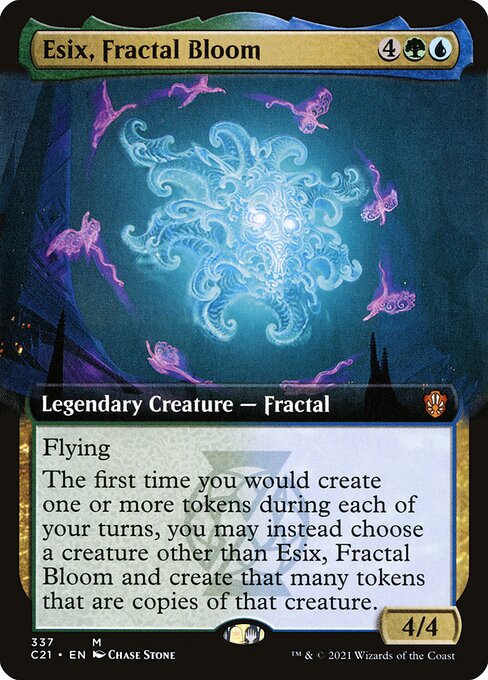 Esix, Fractal Bloom (337) [Commander 2021] [Extended Art]